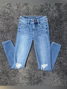 American Eagle Outfitters Women’s Blue Stretch Jegging